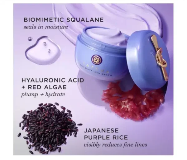 TATCHA The Dewy Skin Cream | Rich Face Cream to Hydrate, Plump and Protect Dry - Image 5